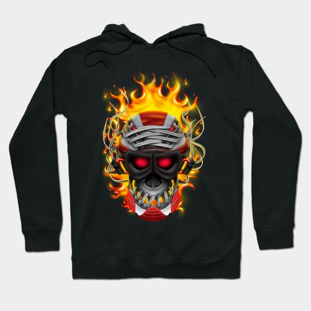 Fire Skull Hoodie by MarceloSchultz